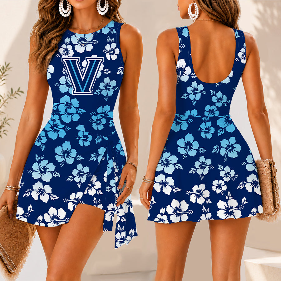 [FAN FAVORITE] NEW CUSTOMIZED NCAA MAM24 VIW VILLANOVA WILDCATS WOMEN'S SUMMER SKORT DRESS