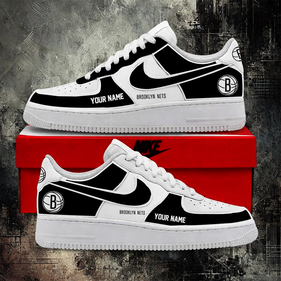 [HOT DEAL] NEW CUSTOMIZED NBA25 BNE BROOKLYN NETS AF1 SHOES
