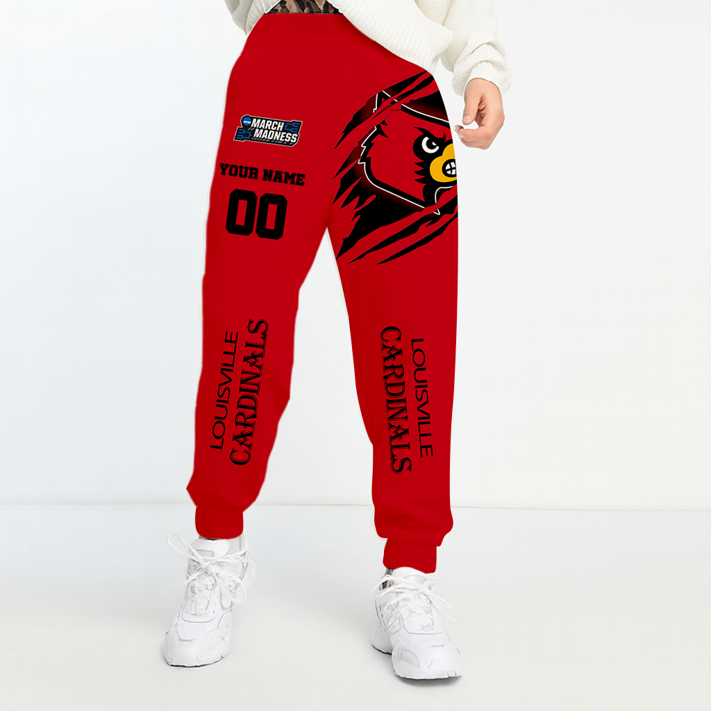 LIMITED DROP - NEW CUSTOMIZED | NCAA MAM25 ULC UL CARDINALS UNISEX LONG PANTS