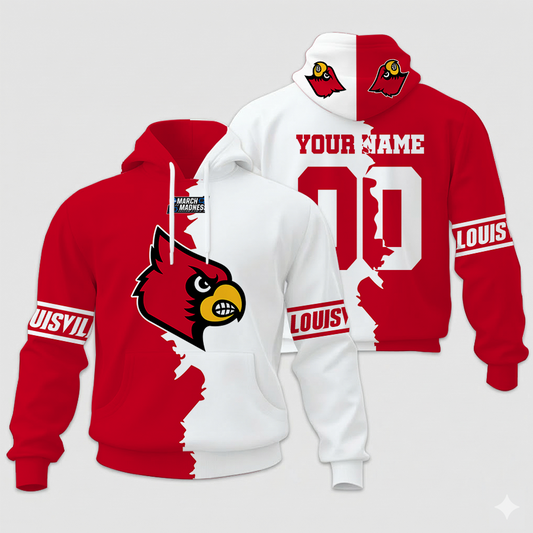 LIMITED EDITION - NEW CUSTOMIZED NCAA MAM25 ULC UL CARDINALS UNISEX HOODIE & ZIP HOODIE