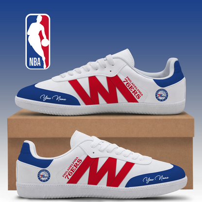 [HOT DEAL] NEW CUSTOMIZED NBA26 P76 PHILADELPHIA 76ERS CLASSIC SNEAKERS