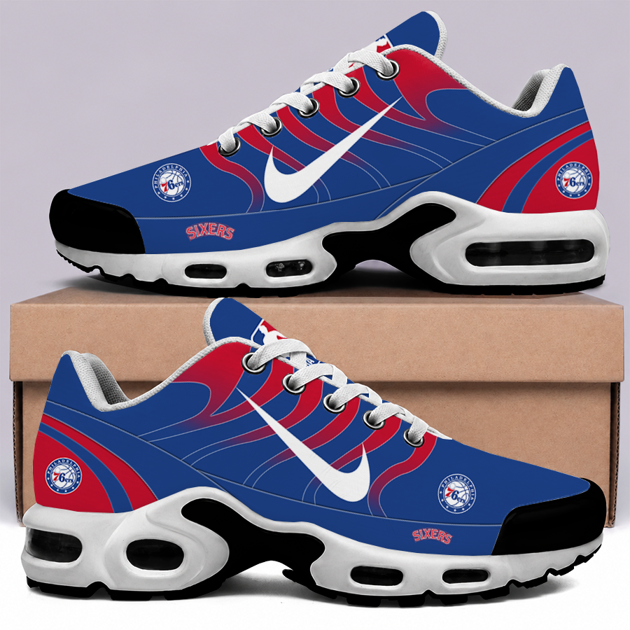 [HOT DEAL] NEW CUSTOMIZED NBA26 P76 PHILADELPHIA 76ERS AIR MAX PLUS SNEAKERS