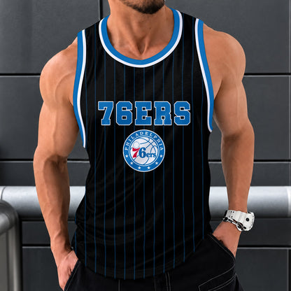 [HOT DEAL] NEW CUSTOMIZED NBA26 P76 PHILADELPHIA 76ERS UNISEX TANK TOP