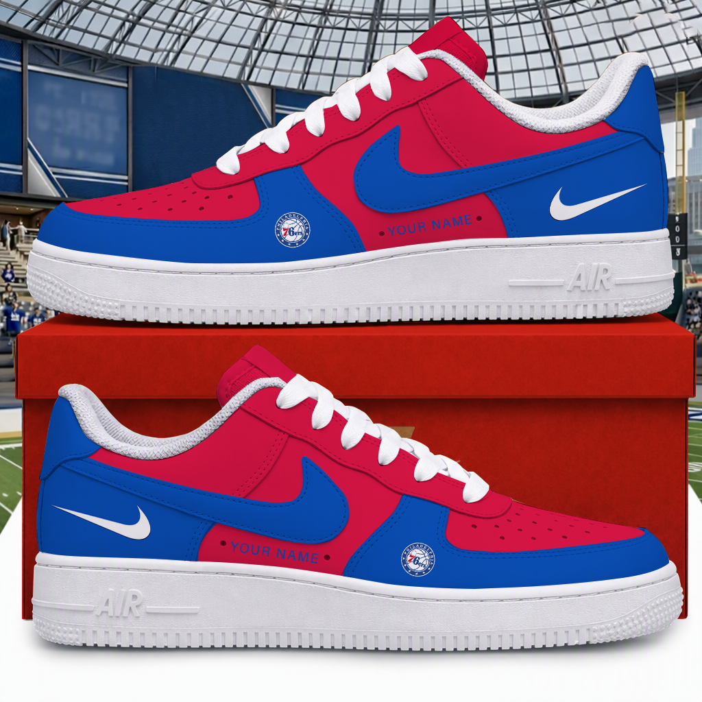 [HOT DEAL] NEW CUSTOMIZED NBA26 P76 PHILADELPHIA 76ERS AF1 SHOES