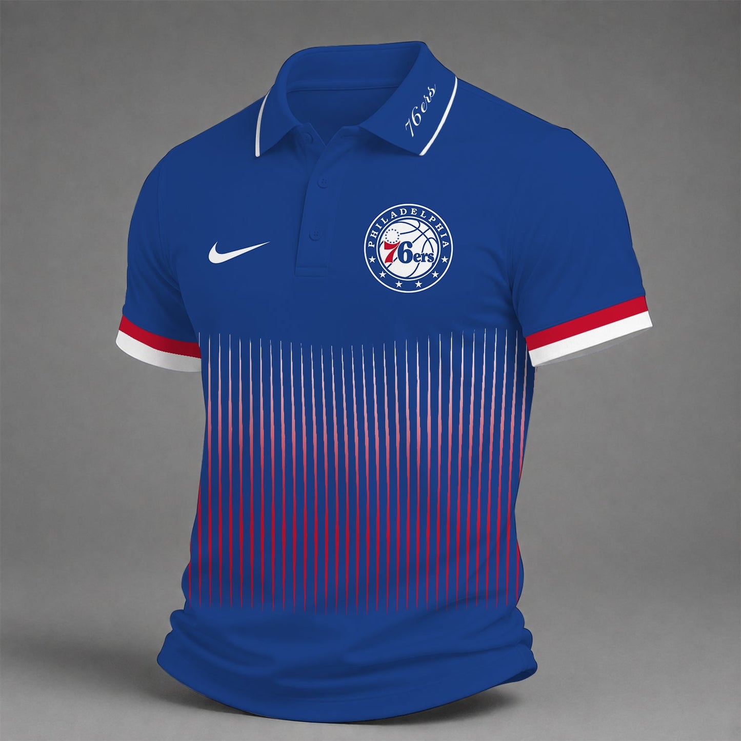[HOT DEAL] NEW CUSTOMIZED NBA26 P76 PHILADELPHIA 76ERS POLO SHIRT