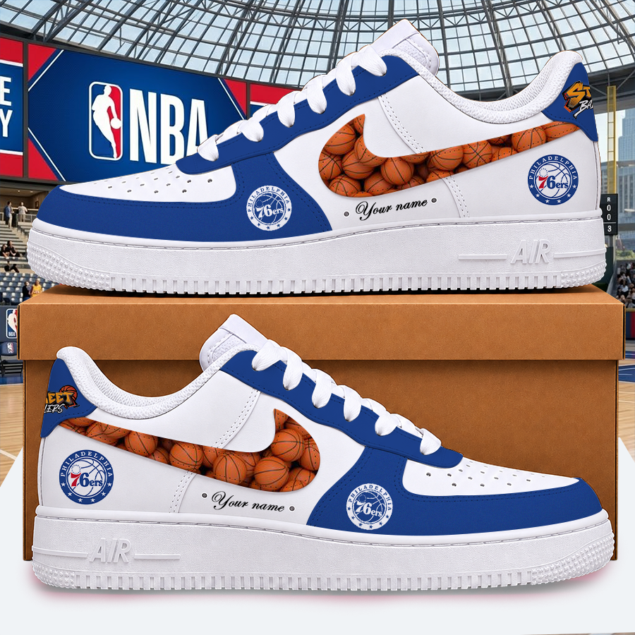 [HOT DEAL] NEW CUSTOMIZED NBA26 P76 PHILADELPHIA 76ERS AF1 SHOES