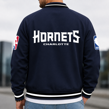 [HOT DEAL] NEW CUSTOMIZED NBA27 CHO CHARLOTTE HORNETS MULTICOLOR MEN'S CASUAL JACKET