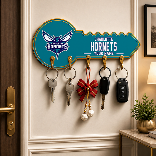 [HOT DEAL] NEW CUSTOMIZED NBA27 CHO CHARLOTTE HORNETS WALL KEY HOLDER FOR HOME