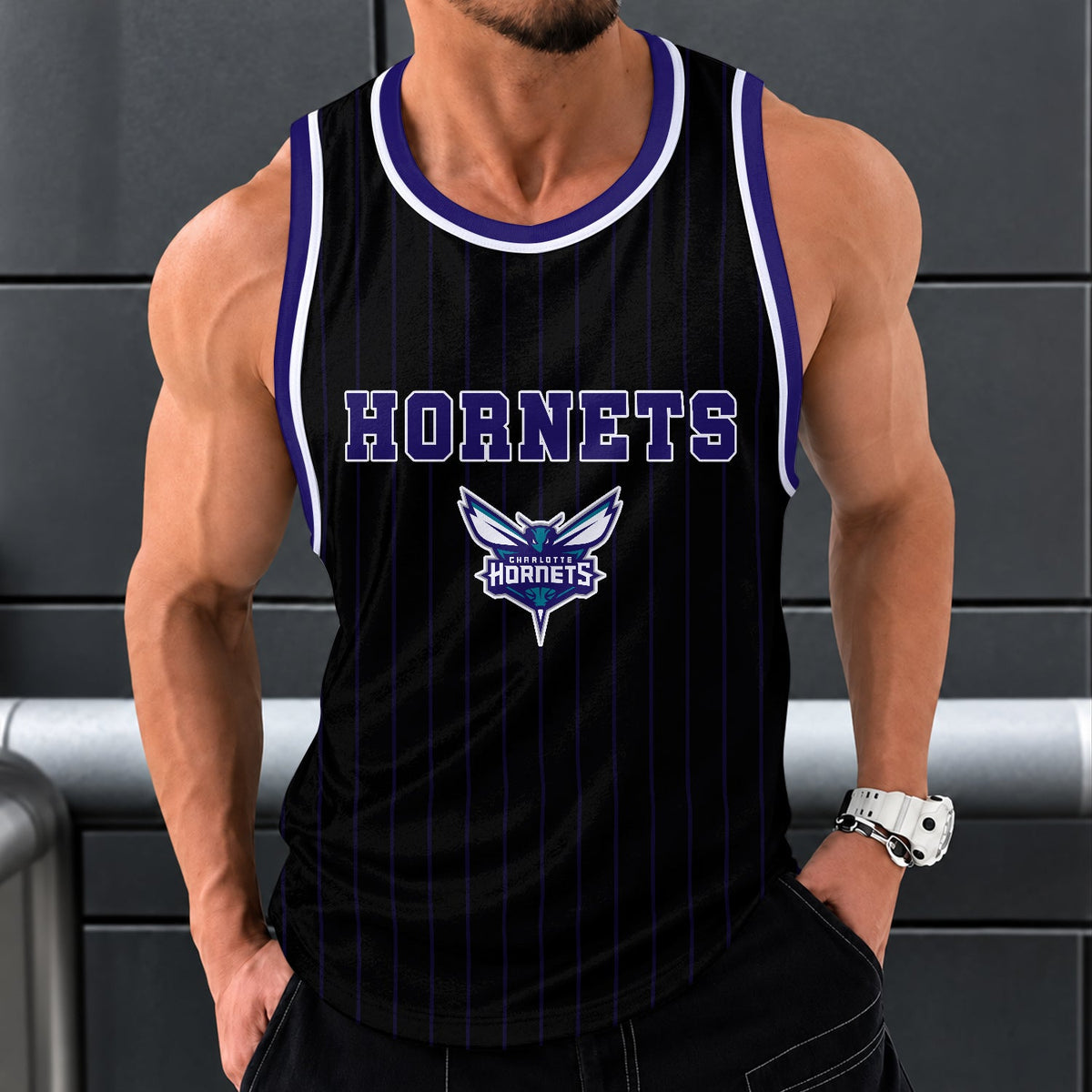 [HOT DEAL] NEW CUSTOMIZED NBA27 CHO CHARLOTTE HORNETS UNISEX TANK TOP