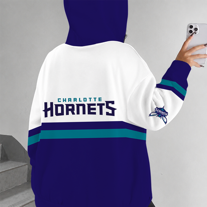 [HOT DEAL] NEW CUSTOMIZED NBA27 CHO CHARLOTTE HORNETS ZIP HOODIE