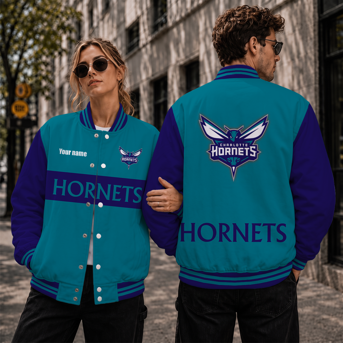 [HOT DEAL] NEW CUSTOMIZED NBA27 CHO CHARLOTTE HORNETS BASEBALL JACKET, SATIN VARSITY JACKET