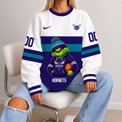 [HOT DEAL] NEW CUSTOMIZED NBA27 CHO CHARLOTTE HORNETS UNISEX SWEATSHIRT