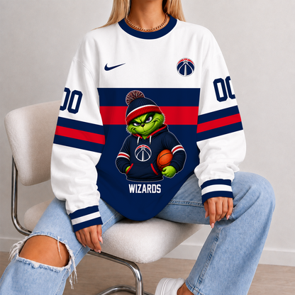 [HOT DEAL] NEW CUSTOMIZED NBA28 WWI WASHINGTON WIZARDS UNISEX SWEATSHIRT