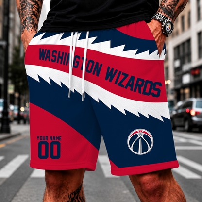 [HOT DEAL] NEW CUSTOMIZED NBA28 WWI WASHINGTON WIZARDS SHORT PANTS