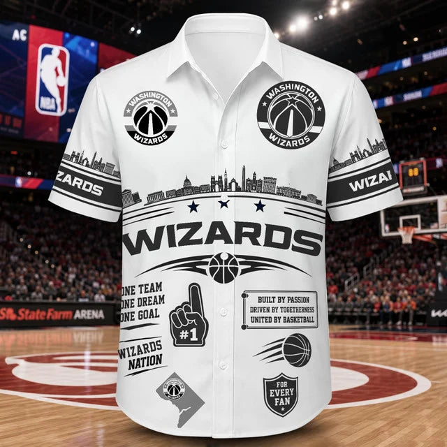 [HOT DEAL] NEW CUSTOMIZED NBA28 WWI WASHINGTON WIZARDS UNISEX HAWAIIAN SHIRT