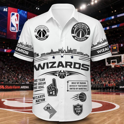 [HOT DEAL] NEW CUSTOMIZED NBA28 WWI WASHINGTON WIZARDS UNISEX HAWAIIAN SHIRT