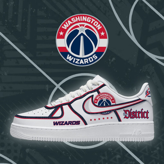 [HOT DEAL] NEW CUSTOMIZED NBA28 WWI WASHINGTON WIZARDS AF1 SHOES