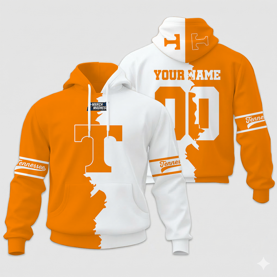 LIMITED EDITION - NEW CUSTOMIZED NCAA MAM28 TNV TN VOLUNTEERS UNISEX HOODIE & ZIP HOODIE