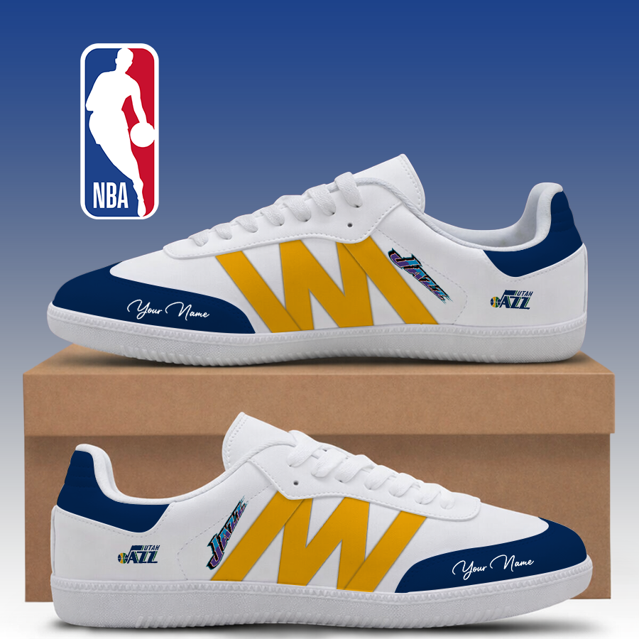 [HOT DEAL] NEW CUSTOMIZED NBA29 UJZ UTAH JAZZ CLASSIC SNEAKERS