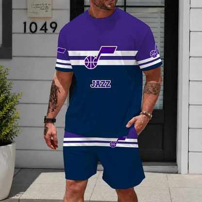 [HOT DEAL] NEW CUSTOMIZED NBA29 UJZ UTAH JAZZ UNISEX T-SHIRT & SHORTS SET