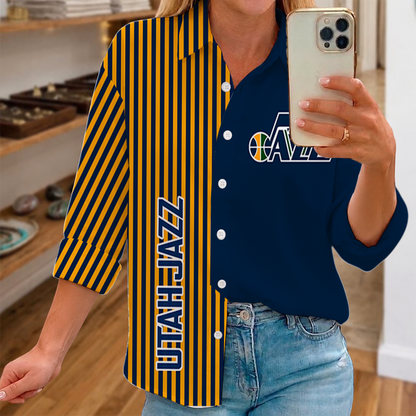 [HOT DEAL] NEW CUSTOMIZED NBA29 UJZ UTAH JAZZ WOMEN CASUAL SHIRT FOR FAN