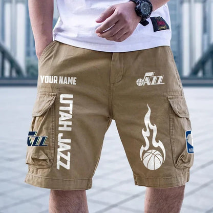 [HOT DEAL] NEW CUSTOMIZED NBA29 UJZ UTAH JAZZ CARGO SHORTS