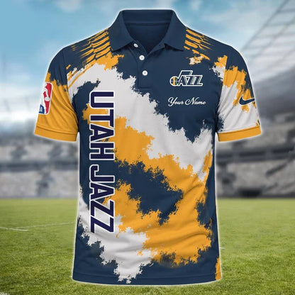 [HOT DEAL] NEW CUSTOMIZED NBA29 UJZ UTAH JAZZ MULTICOLOR POLO SHIRT