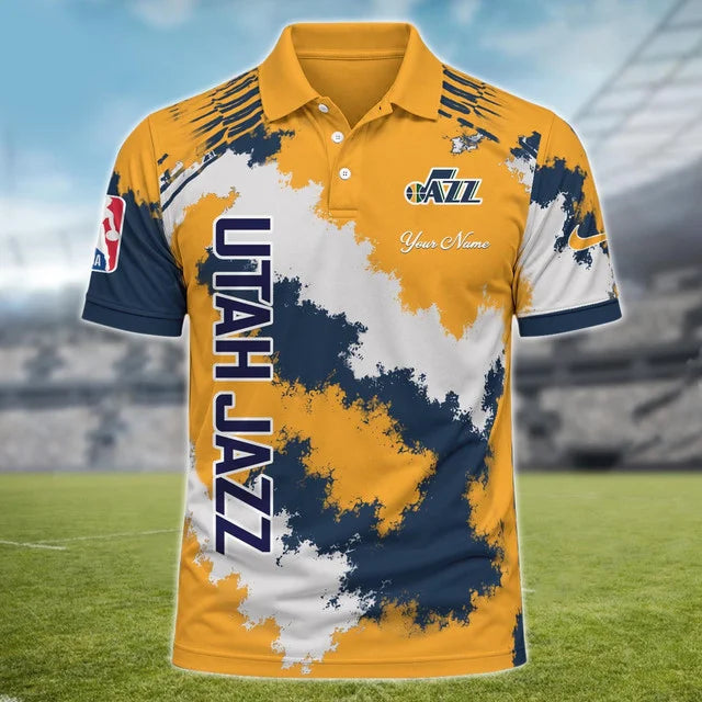 [HOT DEAL] NEW CUSTOMIZED NBA29 UJZ UTAH JAZZ MULTICOLOR POLO SHIRT