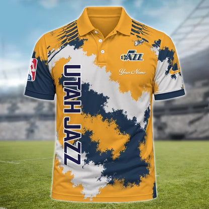 [HOT DEAL] NEW CUSTOMIZED NBA29 UJZ UTAH JAZZ MULTICOLOR POLO SHIRT