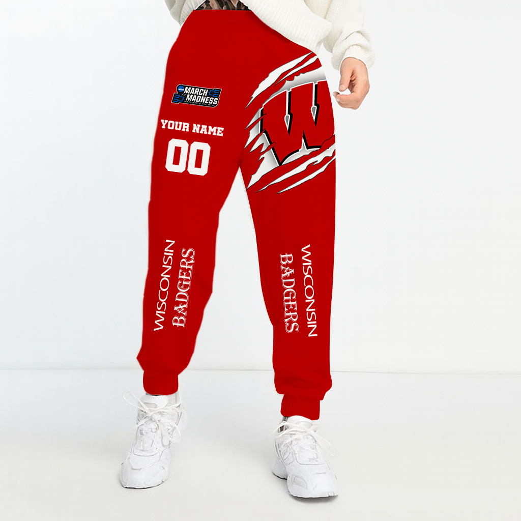 LIMITED DROP - NEW CUSTOMIZED | NCAA MAM29 WSB WS BADGERS UNISEX LONG PANTS