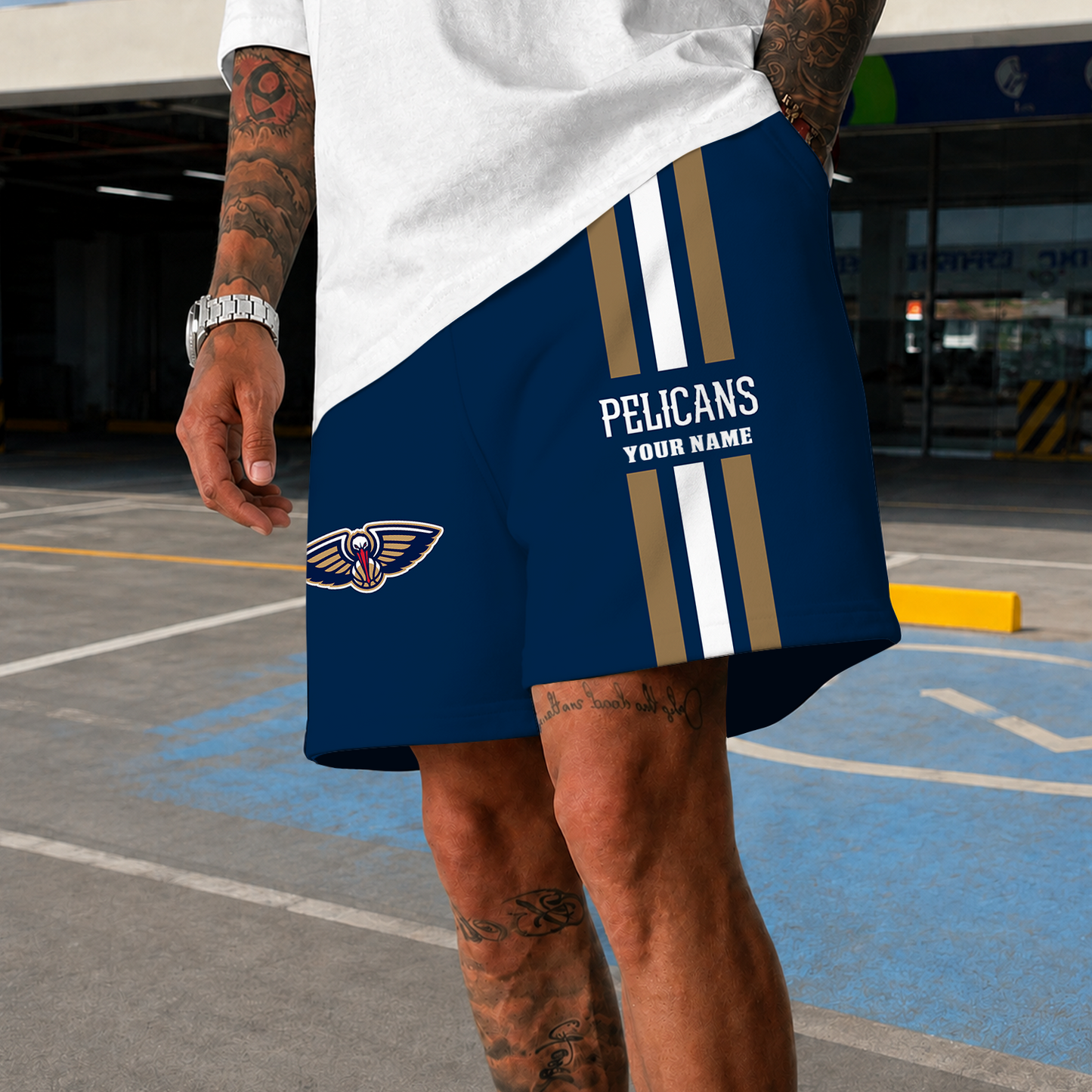 [HOT DEAL] NEW CUSTOMIZED NBA30 NOP NEW ORLEANS PELICANS SHORT PANTS