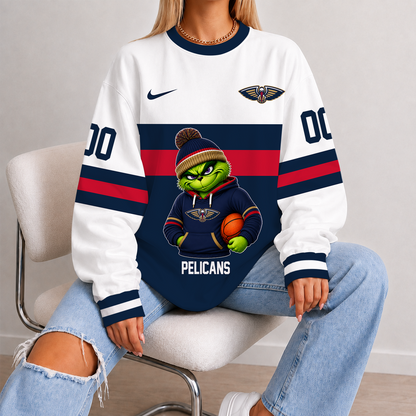 [HOT DEAL] NEW CUSTOMIZED NBA30 NOP NEW ORLEANS PELICANS UNISEX SWEATSHIRT