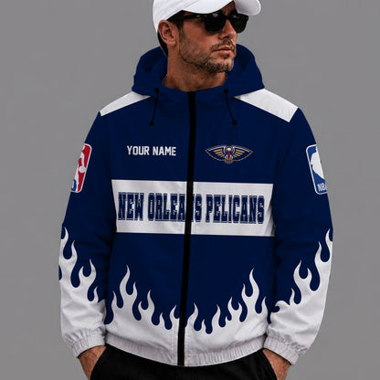 [HOT DEAL] NEW CUSTOMIZED NBA30 NOP NEW ORLEANS PELICANS WINDBREAKER JACKET