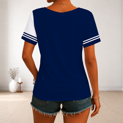[HOT DEAL] NEW CUSTOMIZED NBA30 NOP NEW ORLEANS PELICANS V-NECK FEMALE SHIRT