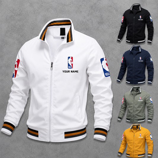 [HOT DEAL] NEW CUSTOMIZED NBA31 NATIONAL BASKETBALL ASSOCIATION MULTICOLOR MEN'S CASUAL JACKET