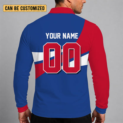 [HOT DEAL] NEW CUSTOMIZED NBA31 NATIONAL BASKETBALL ASSOCIATION MEN LONG SLEEVE POLO