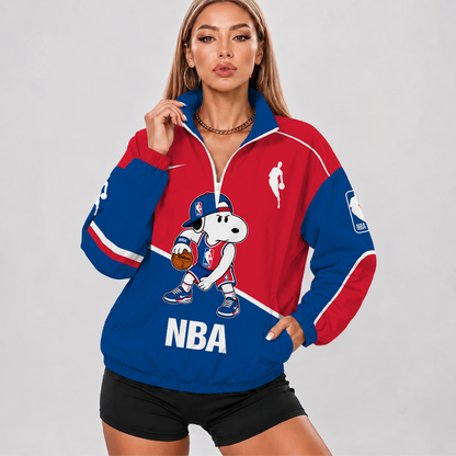 [HOT DEAL] NEW CUSTOMIZED NBA31 NATIONAL BASKETBALL ASSOCIATION V-NECK ZIPPER SWEATSHIRT JACKET