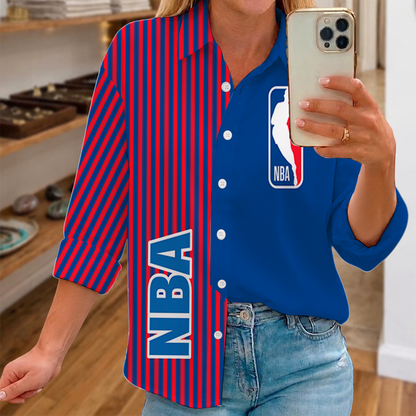 [HOT DEAL] NEW CUSTOMIZED NBA31 NBA NATIONAL BASKETBALL ASSOCIATION WOMEN CASUAL SHIRT FOR FAN
