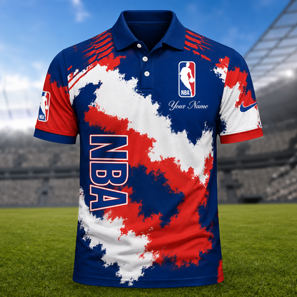 [HOT DEAL] NEW CUSTOMIZED NBA31 NATIONAL BASKETBALL ASSOCIATION MULTICOLOR POLO SHIRT