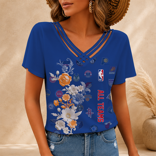 [HOT DEAL] NEW CUSTOMIZED NBA32 NBA ALL TEAMS V-NECK SHIRT