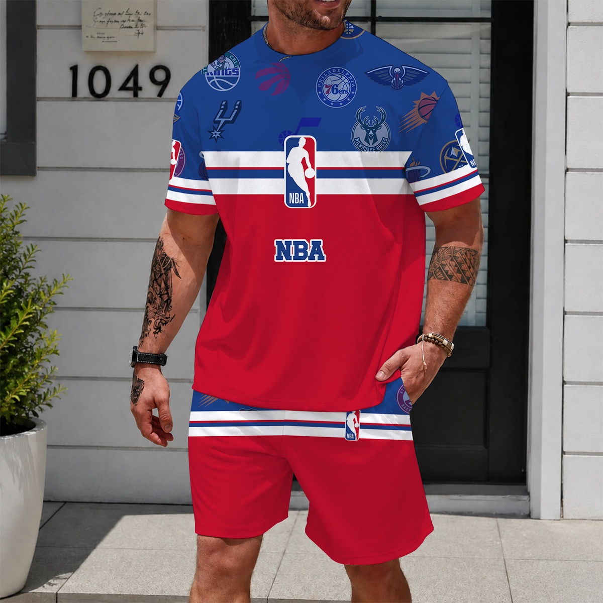 [HOT DEAL] NEW CUSTOMIZED NBA32 ALL TEAMS UNISEX T-SHIRT & SHORTS SET