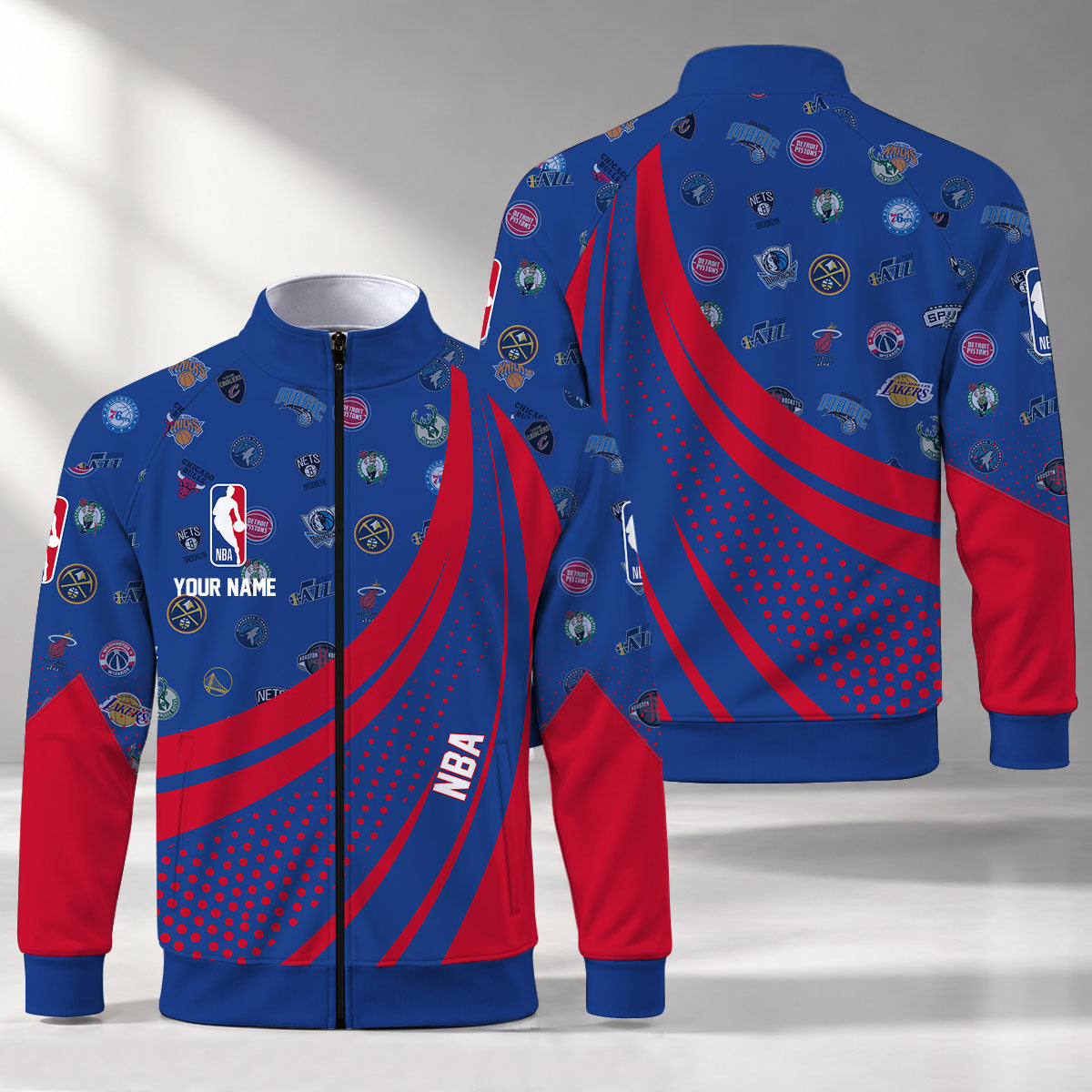 [HOT DEAL] NEW CUSTOMIZED NHL32 BBA ALL TEAMS STAND COLLAR JACKET