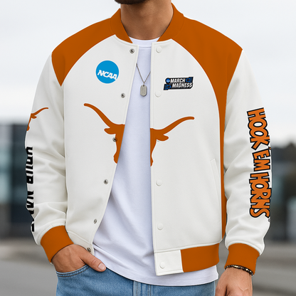 LIMITED DROP - NEW CUSTOMIZED | NCAA MAM08 TXL TX LONGHORNS BASEBALL JACKET, SATIN VARSITY JACKET