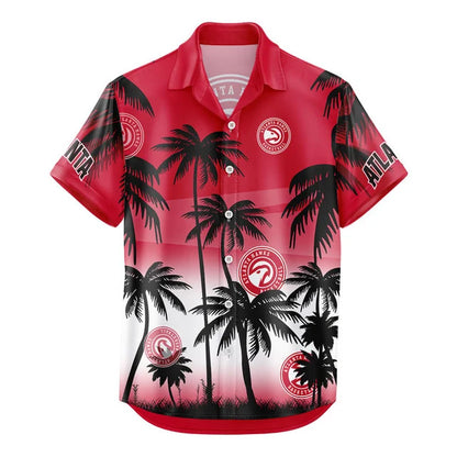 [HOT DEAL] NEW CUSTOMIZED NBA17 AHA ATLANTA HAWKS UNISEX HAWAIIAN SHIRT & SHORTS SET