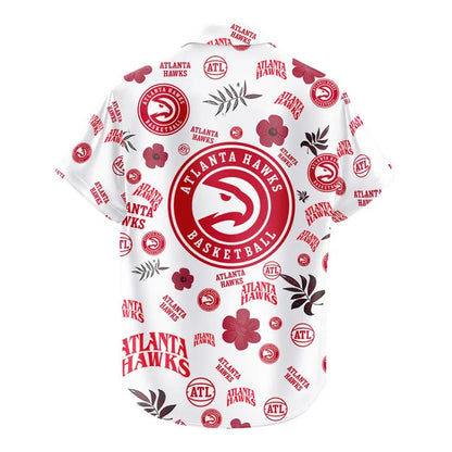 [HOT DEAL] NEW CUSTOMIZED NBA17 AHA ATLANTA HAWKS UNISEX HAWAIIAN SHIRT & SHORTS SET