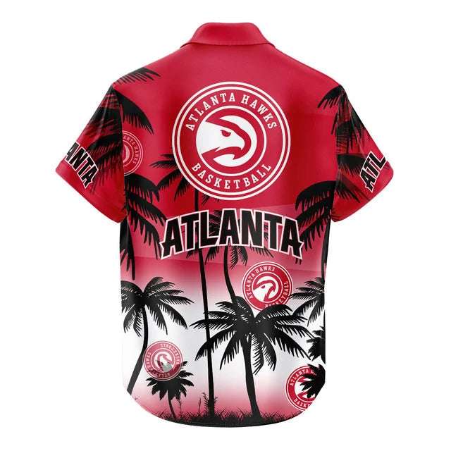[HOT DEAL] NEW CUSTOMIZED NBA17 AHA ATLANTA HAWKS UNISEX HAWAIIAN SHIRT & SHORTS SET