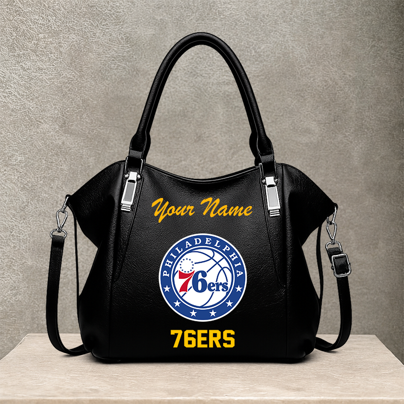 [HOT DEAL] NEW CUSTOMIZED NBA26 P76 PHILADELPHIA 76ERS SHOULDER HANDBAG