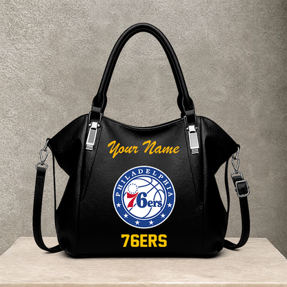 [HOT DEAL] NEW CUSTOMIZED NBA26 P76 PHILADELPHIA 76ERS SHOULDER HANDBAG