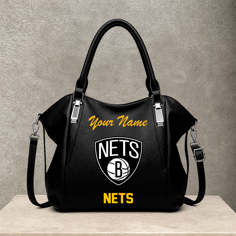 [HOT DEAL] NEW CUSTOMIZED NBA25 BNE BROOKLYN NETS SHOULDER HANDBAG