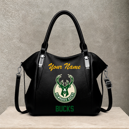 [HOT DEAL] NEW CUSTOMIZED NBA11 MBU MILWAUKEE BUCKS SHOULDER HANDBAG
